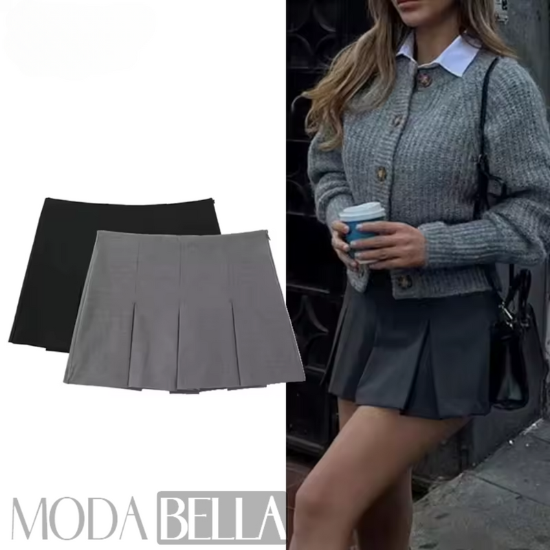 Falda Plisada - Moda Bella