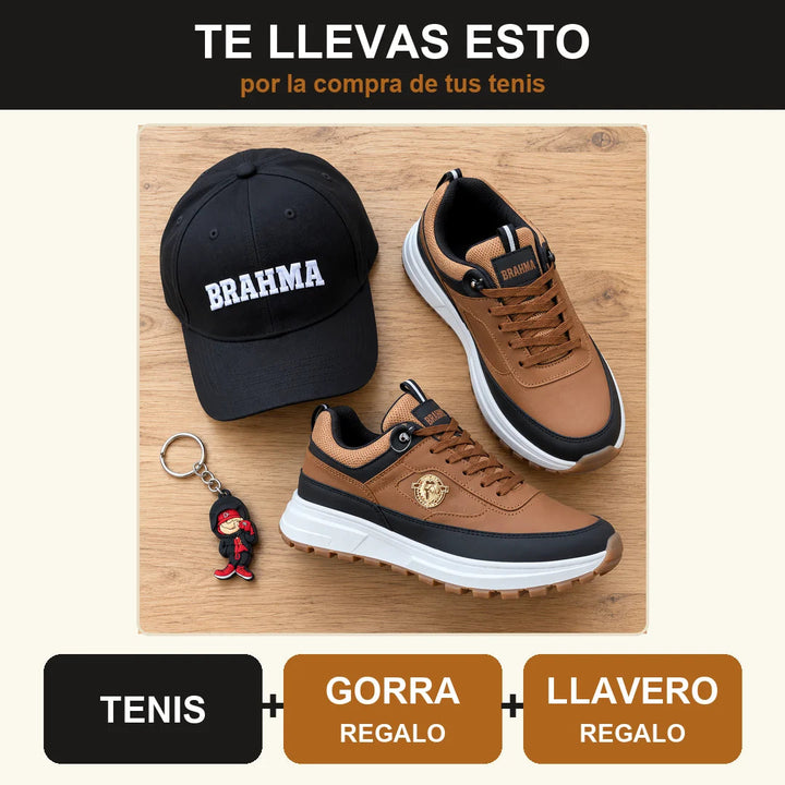 Tenis Brahma Comodos e Resistentes + Gorra y Llavero de REGALO